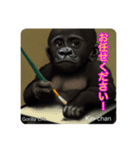 京都のキンちゃんチビゴリラ. ゴリラライフ（個別スタンプ：36）