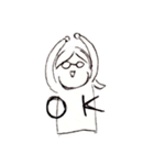 めがねのみーちゃん2（個別スタンプ：3）