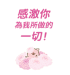 【BIG・中文】トン野さん-お花に囲まれて-（個別スタンプ：17）