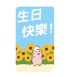 【BIG・中文】トン野さん-お花に囲まれて-（個別スタンプ：40）