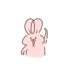 うさぎのような毛玉うさぎ（個別スタンプ：1）