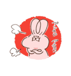 うさぎのような毛玉うさぎ（個別スタンプ：18）