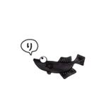 メダカ ブラックダイヤ光体型（個別スタンプ：2）