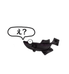 メダカ ブラックダイヤ光体型（個別スタンプ：22）