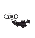 メダカ ブラックダイヤ光体型（個別スタンプ：39）