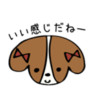 キャバリアだけどボブヘア（個別スタンプ：22）