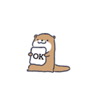 無口なカワウソ君（個別スタンプ：1）