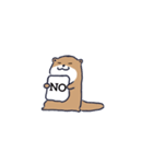 無口なカワウソ君（個別スタンプ：2）