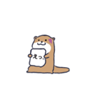 無口なカワウソ君（個別スタンプ：5）
