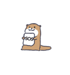 無口なカワウソ君（個別スタンプ：6）