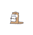 無口なカワウソ君（個別スタンプ：9）