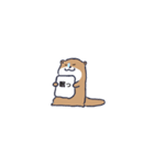 無口なカワウソ君（個別スタンプ：10）