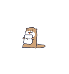 無口なカワウソ君（個別スタンプ：12）