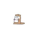無口なカワウソ君（個別スタンプ：15）