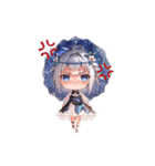 銀髪ガール2（個別スタンプ：3）