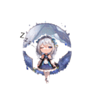 銀髪ガール2（個別スタンプ：7）