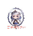銀髪ガール2（個別スタンプ：9）