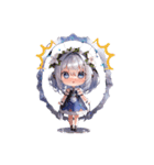 銀髪ガール2（個別スタンプ：14）