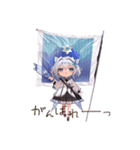 銀髪ガール2（個別スタンプ：16）