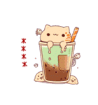 ボバドリンクキャット（個別スタンプ：8）