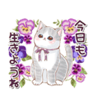 春のお花とねこスタンプ（個別スタンプ：16）