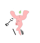謎の生命体ピンク（個別スタンプ：2）
