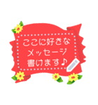 中に文字が打てる♥春の花♡フレーム（個別スタンプ：15）