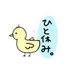 ペンギンうさぎとかわいい女の子のスタンプ（個別スタンプ：32）