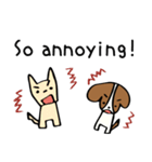 キャバリアだけどボブヘア(英語版)（個別スタンプ：14）