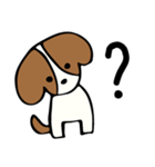 キャバリアだけどボブヘア(英語版)（個別スタンプ：18）