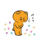 ほっぺハートくまちゃんの丁寧なあいさつ（個別スタンプ：7）