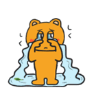 ほっぺハートくまちゃんの丁寧なあいさつ（個別スタンプ：33）