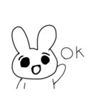 ちょい関西弁な白黒うさぎ（個別スタンプ：19）
