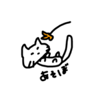 しろねこのくらし（個別スタンプ：6）