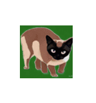 変な猫のスタンプ その1（個別スタンプ：4）