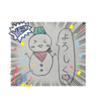 ゆるかわ雪だるま（個別スタンプ：5）