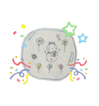 ゆるかわ雪だるま（個別スタンプ：7）