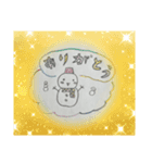 ゆるかわ雪だるま（個別スタンプ：8）