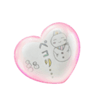 ゆるかわ雪だるま（個別スタンプ：13）