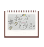 ゆるかわ雪だるま（個別スタンプ：14）