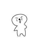 白い生命体（オリキャラ）（個別スタンプ：4）