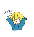 ぱーかーの女の子（個別スタンプ：16）