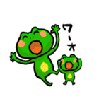 ブーゲンビリアのカエルスタンプ（個別スタンプ：14）