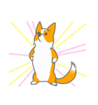 キツネみたいなしっぽのコーギー 春版（個別スタンプ：6）