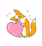キツネみたいなしっぽのコーギー 春版（個別スタンプ：31）
