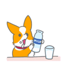 キツネみたいなしっぽのコーギー 春版（個別スタンプ：32）