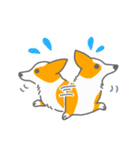 キツネみたいなしっぽのコーギー 春版（個別スタンプ：38）