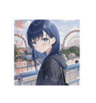 志奈さん中学生の頃（個別スタンプ：15）