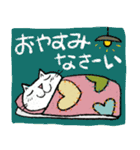 Juns 猫のシンプルスタンプ（春の家族）（個別スタンプ：35）