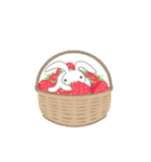 【台湾版】春 苺 卒業 本音で生きるウサギ（個別スタンプ：9）